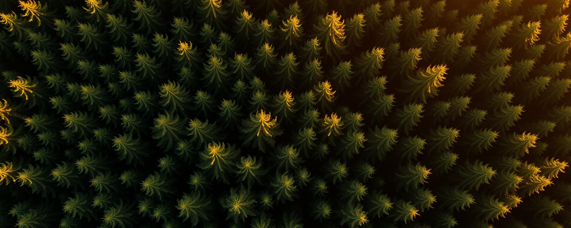 Miško vaizdas iš viršaus